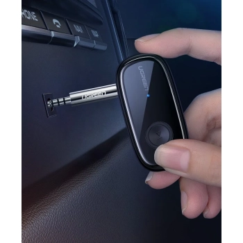 Odbiornik dźwięku do słuchawek Bluetooth 5.0 audio AUX aptX, aptX LL mini jack czarny