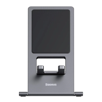 Biurkowy stojak uchwyt podstawka na tablet składana szary