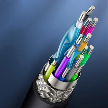 Kabel przewód HDMI 2.0 4K 60 Hz 3D HDR 18 Gbps 1 m czarny