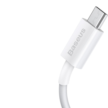 Superior kabel przewód USB microUSB do szybkiego ładowania 2A 1m biały