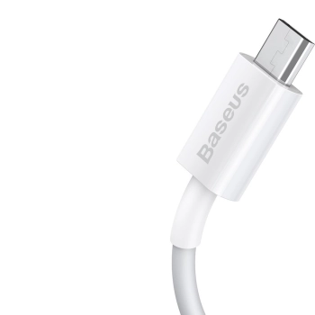 Superior kabel przewód USB microUSB do szybkiego ładowania 2A 1m biały