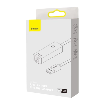 Zewnętrzna karta sieciowa LAN USB Typ A RJ45 100Mbps szary