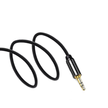 Uniwersalny kabel przewód mini jack AUX 3m czarny