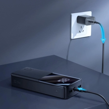Powerbank 20000mAh 22.5W PD QC3.0 AFC czarny