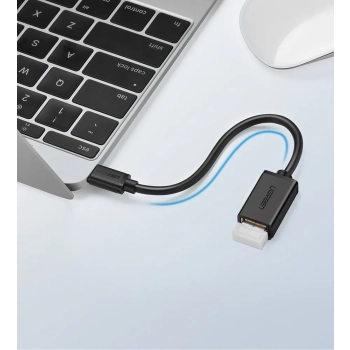 Adapter przejściówka kabel OTG z USB 3.0 na USB-C - czarny
