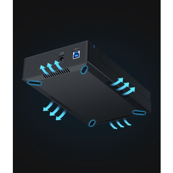Kieszeń obudowa na dysk HDD SATA 3.5'' USB 3.0 - czarny