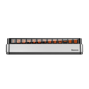Tabliczka parkingowa z numerem telefonu Moonlight Box Series - srebrny