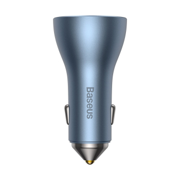 Ładowarka samochodowa PRO USB-A + 2x USB-C 65W QC4.0 - niebieski