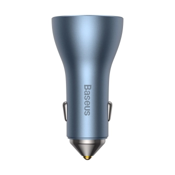 Ładowarka samochodowa PRO USB-A + 2x USB-C 65W QC4.0 - niebieski