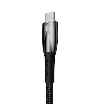 Kabel przewód do szybkiego ładowania Glimmer USB-A - USB-C 2m - czarny