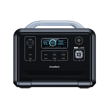 Przenośna turystyczna stacja zasilania powerbank LiFePO4 960Wh 1200W - czarna