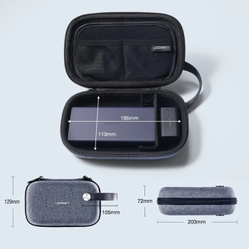 Etui pudełko na dysk twardy HDD SSD telefon i akcesoria do telefonów szary