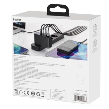 Szybka ładowarka sieciowa GaN2 Pro USB USB-C QC PD 100W czarny