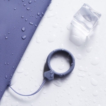 Silikonowa smycz do telefonu zawieszka diament ring na palec jasnozielony