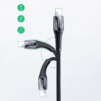 Kabel przewód do iPhone USB-C - Lightning Power Delivery 20W 2.4A 1.2m czerwony