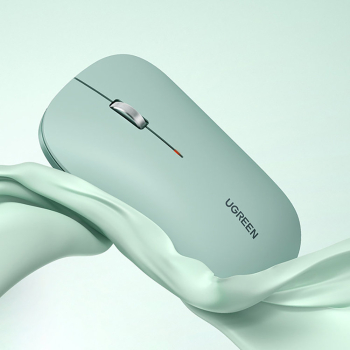 Poręczna myszka bezprzewodowa do komputera USB zielony