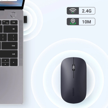 Poręczna myszka bezprzewodowa do komputera USB zielony