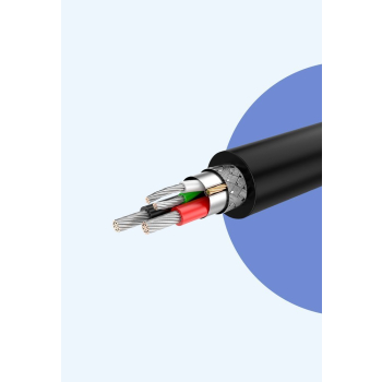 Kabel przewód USB - micro USB 2A 1m czarny