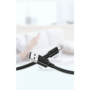 Kabel przewód USB - micro USB 2A 2m czarny