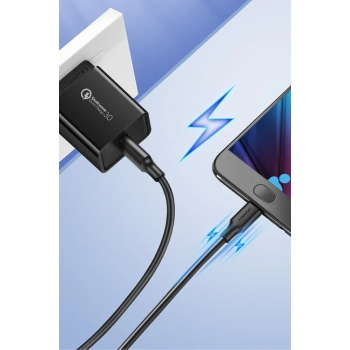 Kabel przewód USB - micro USB 2A 2m czarny