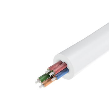 Rozdzielacz słuchawkowy 3.5mm mini jack AUX + mikrofon stereo 20cm srebrny