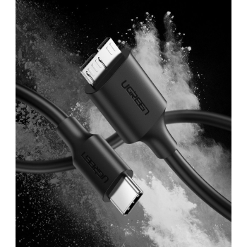 Kabel przewod USB-C - micro USB-B SuperSpeed 3.0 1m czarny