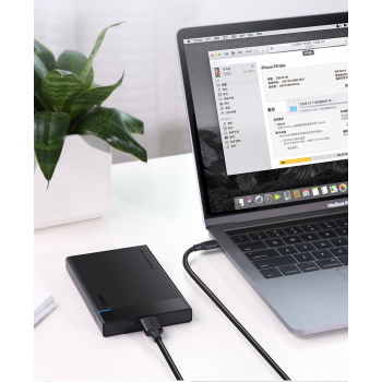 Kabel przewod USB-C - micro USB-B SuperSpeed 3.0 1m czarny