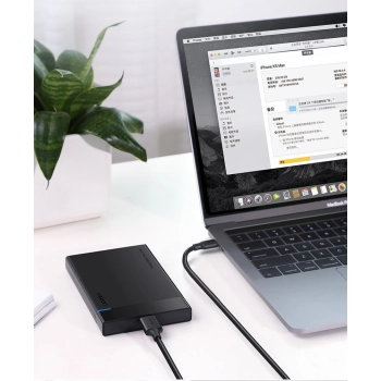 Kabel przewod USB-C - micro USB-B SuperSpeed 3.0 1m czarny