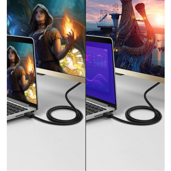 Kabel przewód HDMI 4K 30Hz 3D 10m czarny