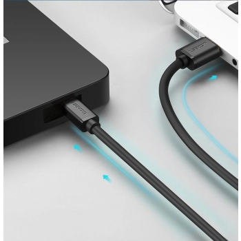 Kabel przewód USB - mini USB 480 Mbps 1.5m czarny