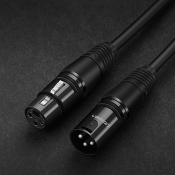 Przedłużacz do kabla przewodu audio do mikrofonu XLR 5m czarny