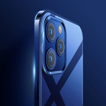 NBS ultra cienkie przezroczyste etui z metaliczną ramką do iPhone 12 mini czarny