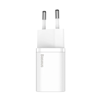 Super szybka ładowarka sieciowa Si 1C USB-C 30W PD QC biały