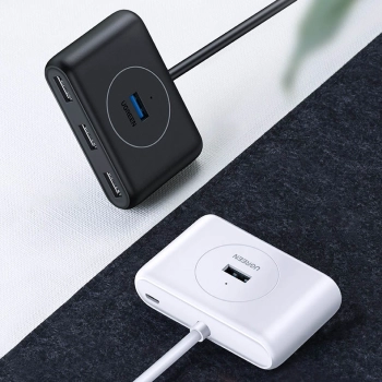 Wielofunkcyjny HUB rozdzielacz portów USB - 4x USB 3.0 1m biały
