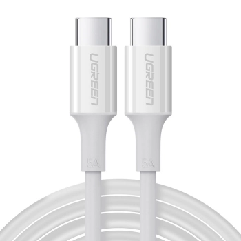 Kabel przewód USB-C 5A szybkie ładowanie PD QC 2m biały