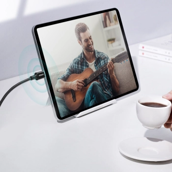 Kabel przewód USB-C 5A szybkie ładowanie PD QC 2m biały