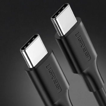Kabel przewód USB Typ C do ładowania i transferu danych 3A 1m czarny