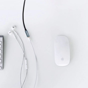 Przedłużacz adapter przejściówka do słuchawek mini jack 3.5mm 1m niebieski