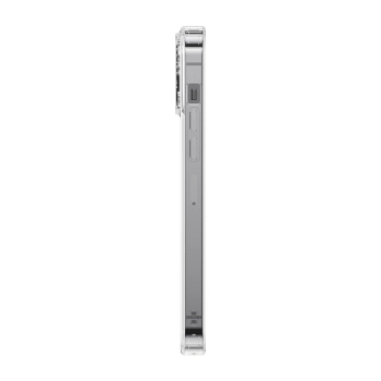 Etui pokrowiec do iPhone 13 sztywna obudowa z żelową ramką przezroczysty