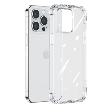 Etui pokrowiec do iPhone 14 pancerna obudowa z haczykami podstawką przezroczysty