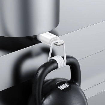Kabel do ładowania i transmisji danych iPhone USB - Lightning 2.4A 2m biały