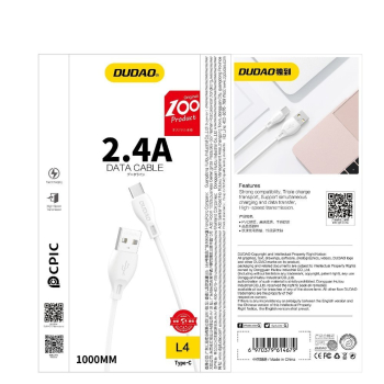 Przewód kabel do iPhone USB - Lightning 2.4A 1m biały
