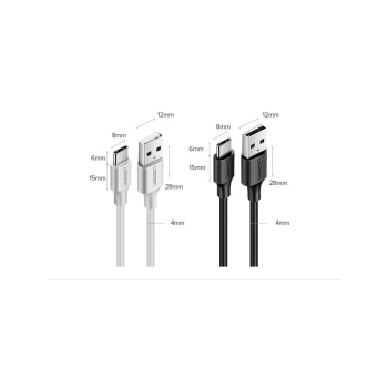 Kabel przewód USB - USB-C 2A 0.5m czarny