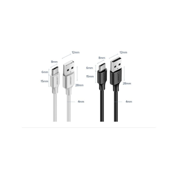 Kabel przewód USB - USB-C 2A 1m czarny