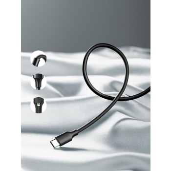 Kabel przewód USB - USB-C 2A 1m czarny