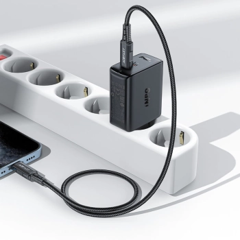 Ładowarka sieciowa A29 GaN dwa porty USB-C PD 50W czarny