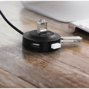 4w1 HUB rozdzielacz adapter USB 2.0 do 4x USB-A 480Mb/s 1m biały