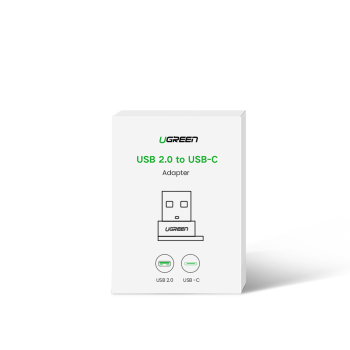 Przejściówka adapter gniazdo z wtyczki USB-C na USB czarny