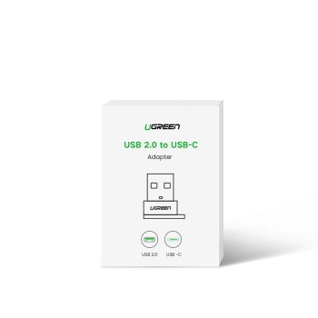 Przejściówka adapter gniazdo z wtyczki USB-C na USB czarny