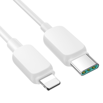 Kabel przewód do iPhone USB-C - Lightning 20W 1.2m biały